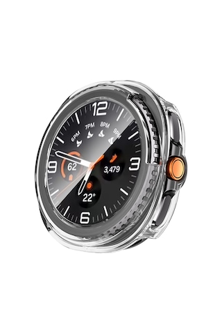 Galaxy Uyumlu Watch 8 Classic 46mm Sert Pc Kasa Ve Ekran Koruyucu Mkst Watch Gard 39 - Şeffaf