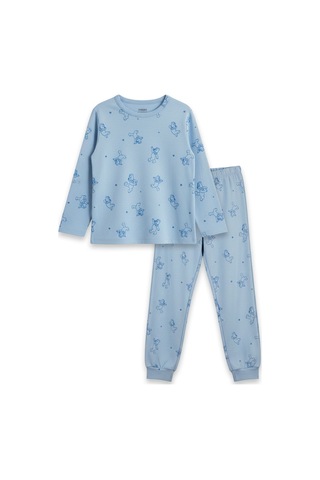 Harıbo Haribo Lisanslı Ayıcık Desenli Uzun Kollu Pijama Takımı Mavi
