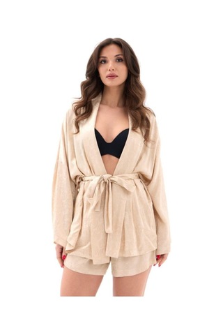 Butik İstanbul 7002 Kimono Şortlu Takım-gera