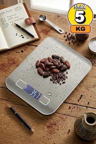 Crown Crw-7010 Dijital Mutfak Terazisi 5kg Gri