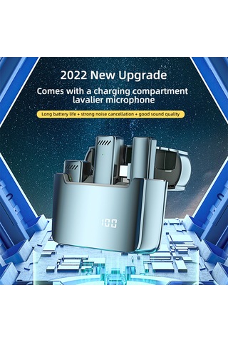 Ruicoo S11 İkili Kablosuz Kolluk Mikrofonu - Dışarıdaki Çekimler İçin Gürültü Azaltıcı, Plug & Play, Type-c Ve App Adaptörü, 20m Alım Mesafesi
