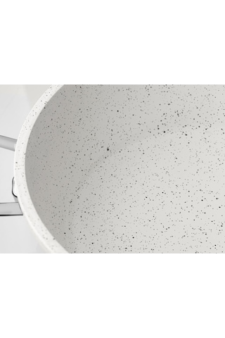 Taç Granit Döküm Derin Tencere 28 Cm Beyaz - Tac-3427