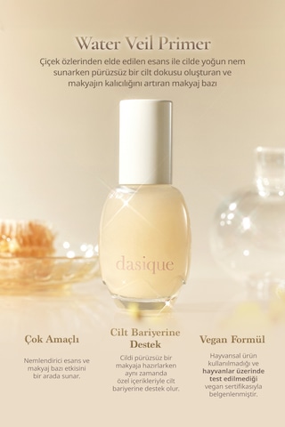 Dasique Çiçek Özleriyle Nemlendiren Aydınlatan Ve Pürüzsüzleştiren Makyaj Bazı Water Veil Primer