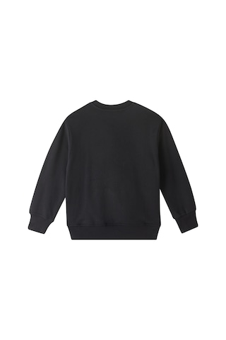 Msgm Çocuk Grafik Logolu Pamuklu Sweatshirt Siyah