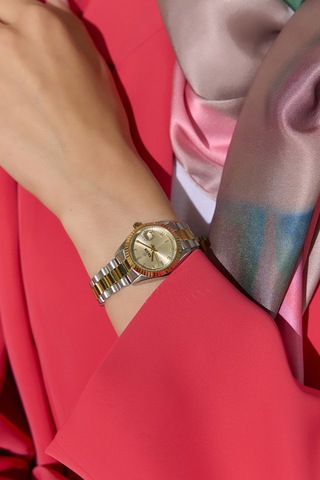 Pembe Acc1362 Oyster Kol Saati 28mm Pembe Pembe