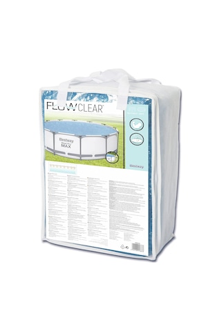 Bestway Flowclear Güneş Örtüsü, Ø 356 Cm, Yuvarlak 366 Cm Ve 396 Çok Renkli