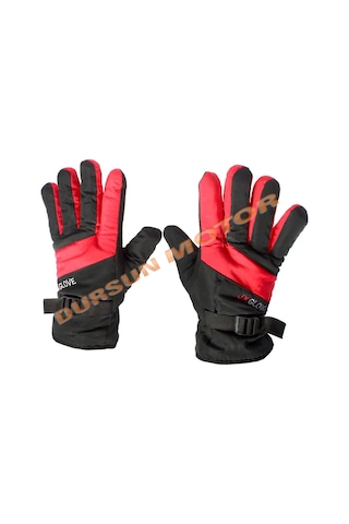 Motosiklet Kişlik Kalin Eldiven Mavi-Kirmizi-Gri 514415821