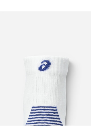 Asics 2 Pack Cushıoned Run Quarter Sock Beyaz Koşu Çorabı 3013b358-100