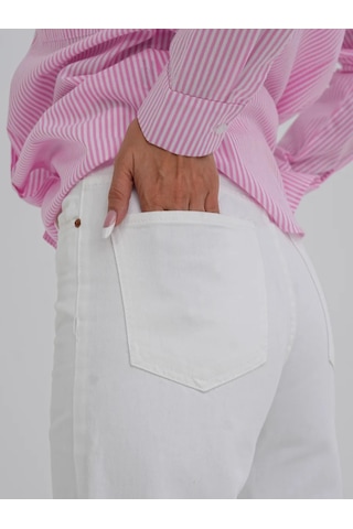 Z.r Laerte Polo Detaylı Oversize Uzun Yarı Saydam Gömlek 212140643