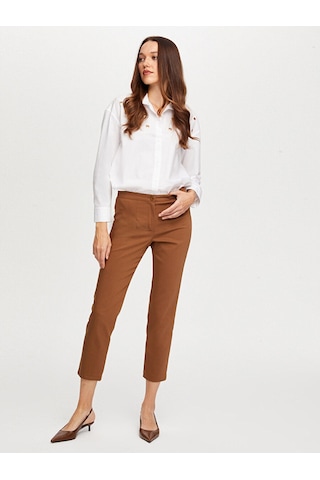 Faik Sönmez Slim Fit Klasik Pantolon W26pnt003 Bw26pnt00330 Kahve