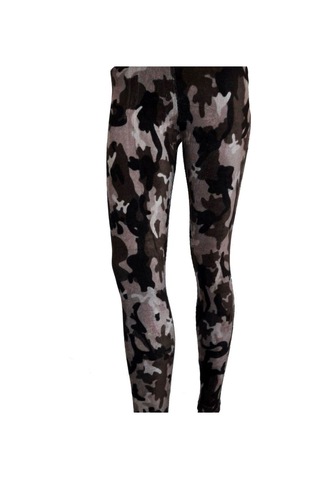 Besttrend Kadın Kamuflaj Fitilli Kadife Tayt (114)