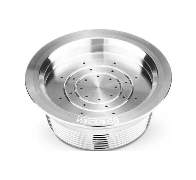 Fortunelane Genelgeçer Paslanmaz Çelik Lavazza Mıo Kapsülü - Pratik Yeniden Kullanılabilir Çözüm, Gümüş Gümüş