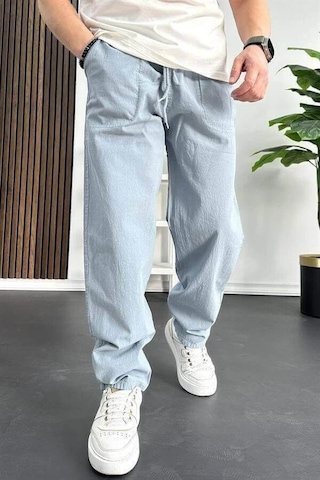 Edwox Erkek Baggy Kalıp Pantolon Açık Mavi Edw130