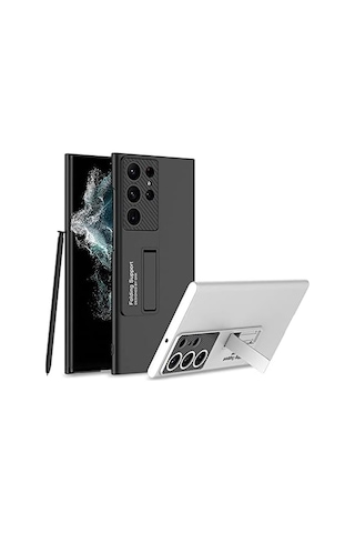 Spia Galaxy S23 Ultra İle Uyumlu Kılıf Siyah Carax Sert Kapak Orijinal Galaxy S23 Ultra İle Uyumlu, Siyah 50 x 22
