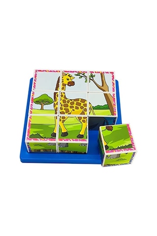 Eğitici Safari Hayvanları 3d Puzzle Seti