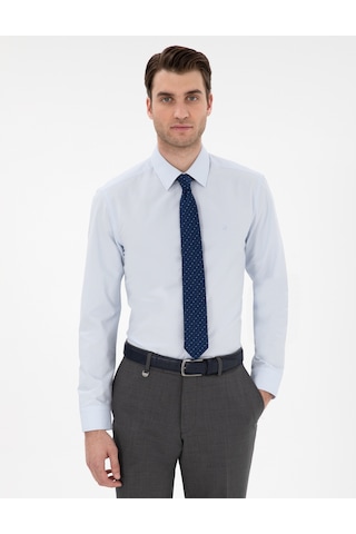 Pierre Cardin Erkek Açık Mavi Gömlek Basic 50307297-vr003 Açik Mavi