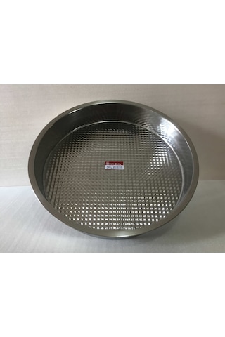 Çiğ Köfte Tepsisi - 4 Numara - Çelik Leğen Motifli - 47 CM
