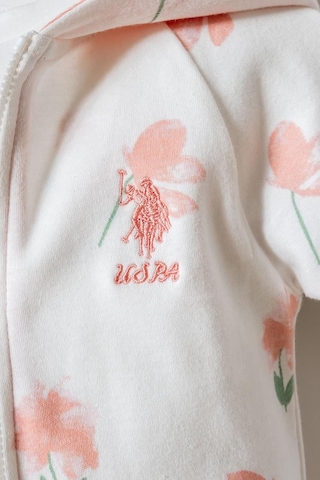 U.S. Polo Assn. Kız Bebek 3 Lü Takım Beyaz-pudra-2269 Pudra