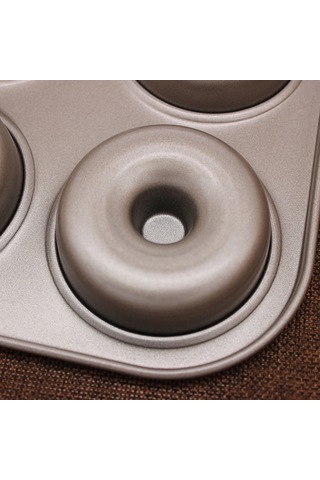 Qingmipy 12'li Karbon Çelik Pasta Kalıbı - Donut, Kurabiye, Tatlı Pişirme Aracı - Dayanıklı, Paslanmaz, Ev Fırında Kullanıma Uygun Çok Renkli