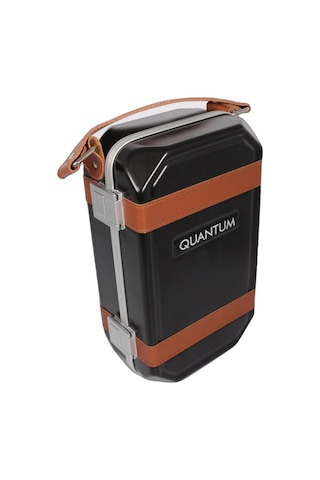 Quantum Seyahat Tipi 5 Taşıma Kordonlu Siyah Humidor Puro Kutusu - Trz3008
