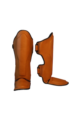 Dragondo 40714-l Obsolete Hakiki Deri Kaval Ayak Koruyucu Kick Boks Kaval Koruyucu Kahverengi