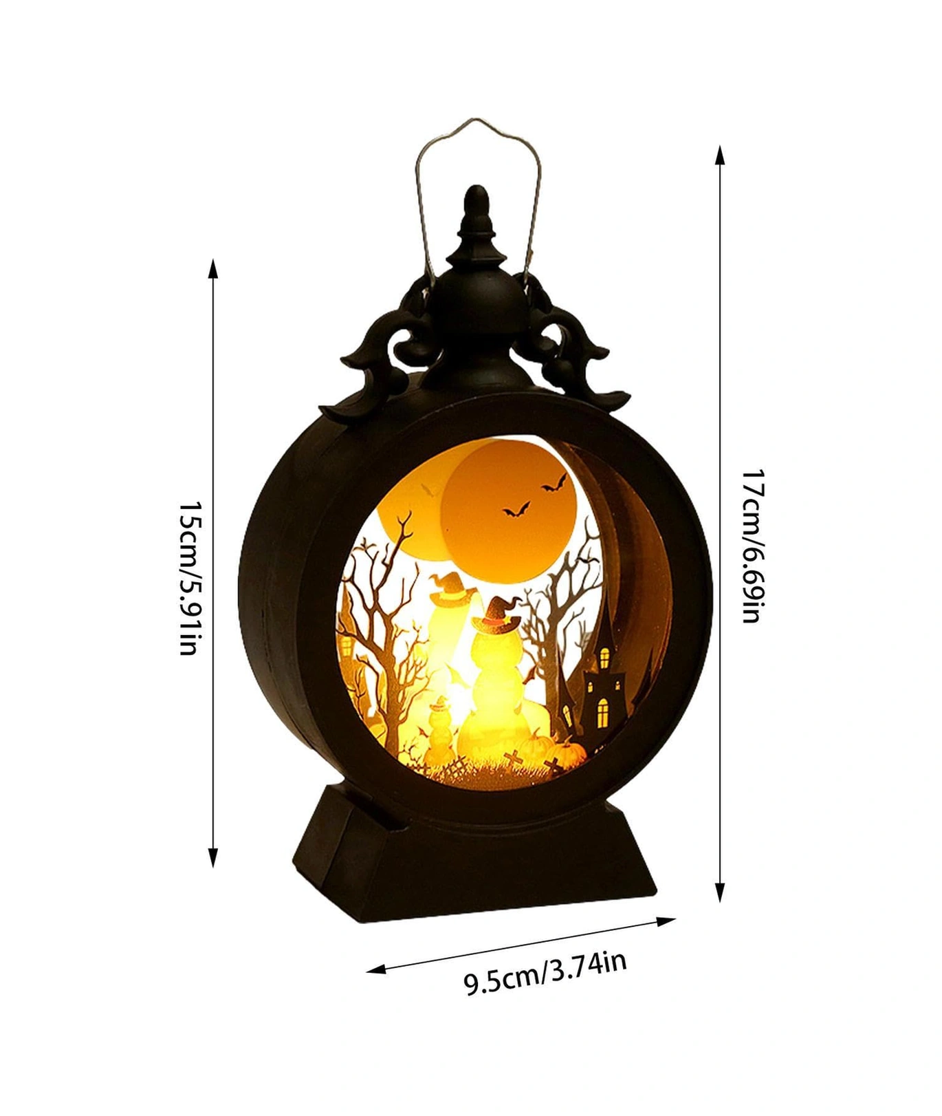 Fener Dekoru, Vintage Led Dekoratif Cadılar Bayramı Jack-o-lantern - Taşınabilir Balkabağı Lambası Kafatası Cadı Lambası, Cadılar Bayramı İçin Pille Çalışır 2 Yux Diğer