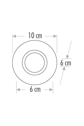 Cata Gardenya Dekoratif Cam Spot Yuvarlak Cat Ct-6600