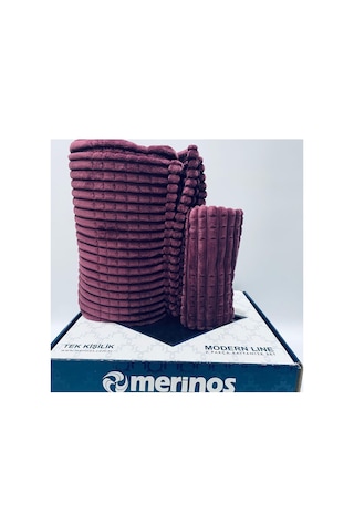 Sarar Merinos Modern Lıne Tek Kişilik Battaniye 2 Parça Yatak Örtüsü Seti Modernlınetekcheryy02 Cheryy