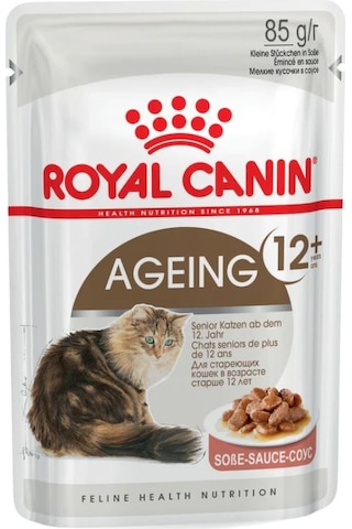 Royal Canin Senior Ageing 12+ Gravy Pouch Yaşlı Kedi Yaş Maması 12 x 85 G