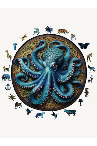 Ncpuzzles Ahtapot - 49.50 Cm Yapboz