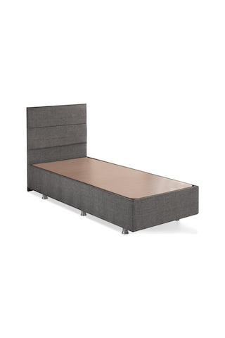 Nironyatak Niron Silver Baza Ve Başlık Seti 100 x 200 CM Cm Tek Kişilik Kaydırmaz