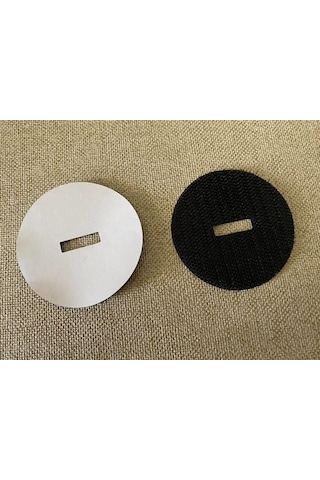 Yapışkanlı Yuvarlak Cırt Bant 56mm Tek Taraf 10 Adet