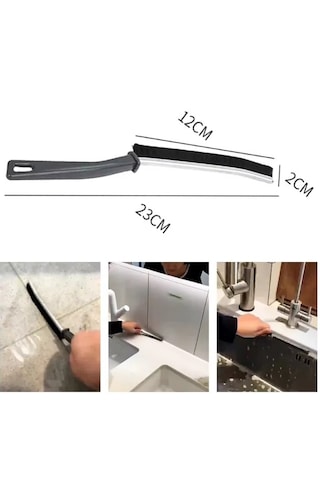Lunaev Derz Arası Banyo Mutfak Dar Alan İnce Temizlik Fırçası