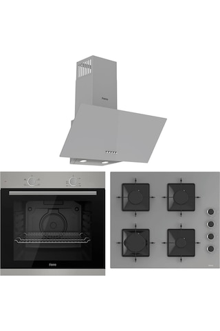 Ferre XE61MDV - SS208 - D088 Mekanik Statik XL Gri Ankastre Set