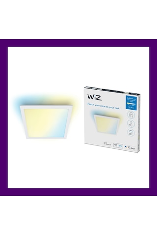 Wiz Beyaz Akıllı Sıva Üstü Rgb Kare Panel Tavan Armatürü 36w Renkli