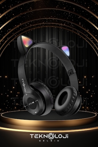 Teknoloji Gelsin P47M Bluetooth 5.4 Kedi Kulaklık