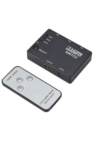 Hdmi Switch 3 Port Çoklayıcı Kumandalı