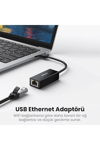Ugreen Usb 2.0/100mbps Rj45 Ethernet Adaptörü, 20254