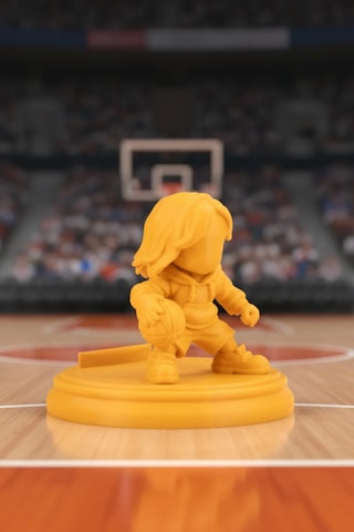 Noker Basketbolcu Telefon Tutucu Masaüstü Telefon Standı Sarı
