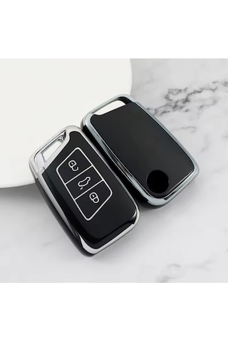 Seat Ateca Sustasız Anahtar Kılıfı Siyah-silver