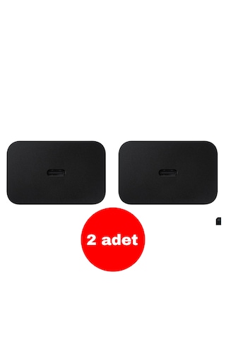 2 Adet Samsung Uyumlu 45w Typec Çıkışlı Süper Fast Adaptör Şarj Başlık
