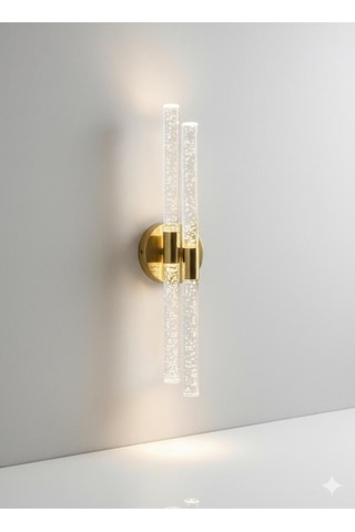 Bh Bubblelight Dubble Şık Ve Zarif Modern Led Duvar Aplik Gold Elektrikli Kumandalı Gold
