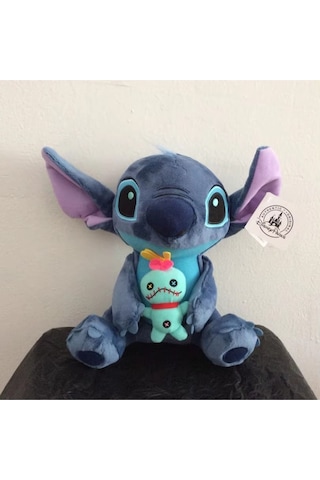 Stitch 25cm Elinde Bebeği Ile Beraber Peluş Oyuncak Disney Kawaii 25 Cm 1 Yaş Hayır Mavi Ha