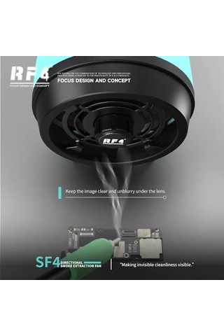 Rf4 Rf-sf4 Filtreli Masaüstü Lehim Duman Emici Fan - Telefon Ve Elektronik Tamir Tipi Güçlü Duman Emiş Cihazı