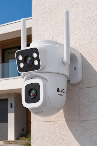Blic Blm-112 Çift Lensli 6 Mp 3+3 Mp Wi-fi Ptz Ip Güvenlik Kamerası, Ip66 Dış Mekan, Gece Görüşü V