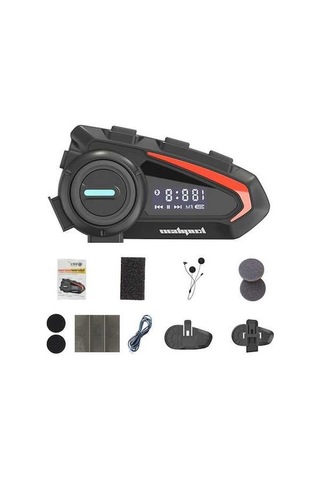 Novahub Kuqıbao Motosiklet Kaskı Kulaklığı - Bt5.1, Gürültü Azaltma, Su Geçirmez, Elden Serbest, Sesli Asistan, Otomatik Yanıt