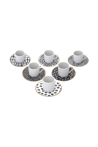 Porland Fractal Kahve Takımı 12 Parça 04Por034325