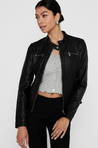 Only Kadın Siyah Deri Ceket Onlbandit Faux Leather Biker 15081400-blk 001