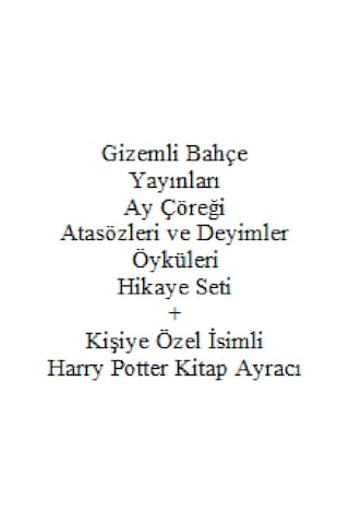 2. 3. Sınıf Hikaye Kitabı Seti Gizemli Bahçe Yayınları Ay Çöreği Ülkesi Atasözleri ve Deyimler Öyküleri + Kişiye Özel İsimli Harry Potter Kitap Ayracı
