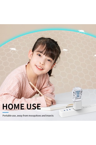 Dofolink Usb Gövde Sıcaklığı Kontrolü İle Elektrikli Sivrisinek Kovucu, 4 Adet Kovucu Tablet İçeren Taşınabilir Kamp Ve Ev İçin Beyaz Sivrisinek Engeli Beyaz